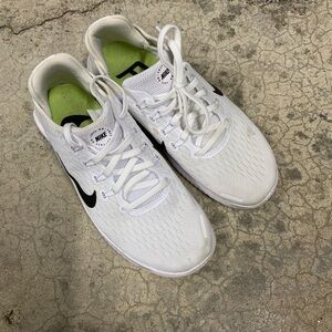 Nike Free Womens 7 RN 2018 White‎ Black 942837-100 Running Shoe